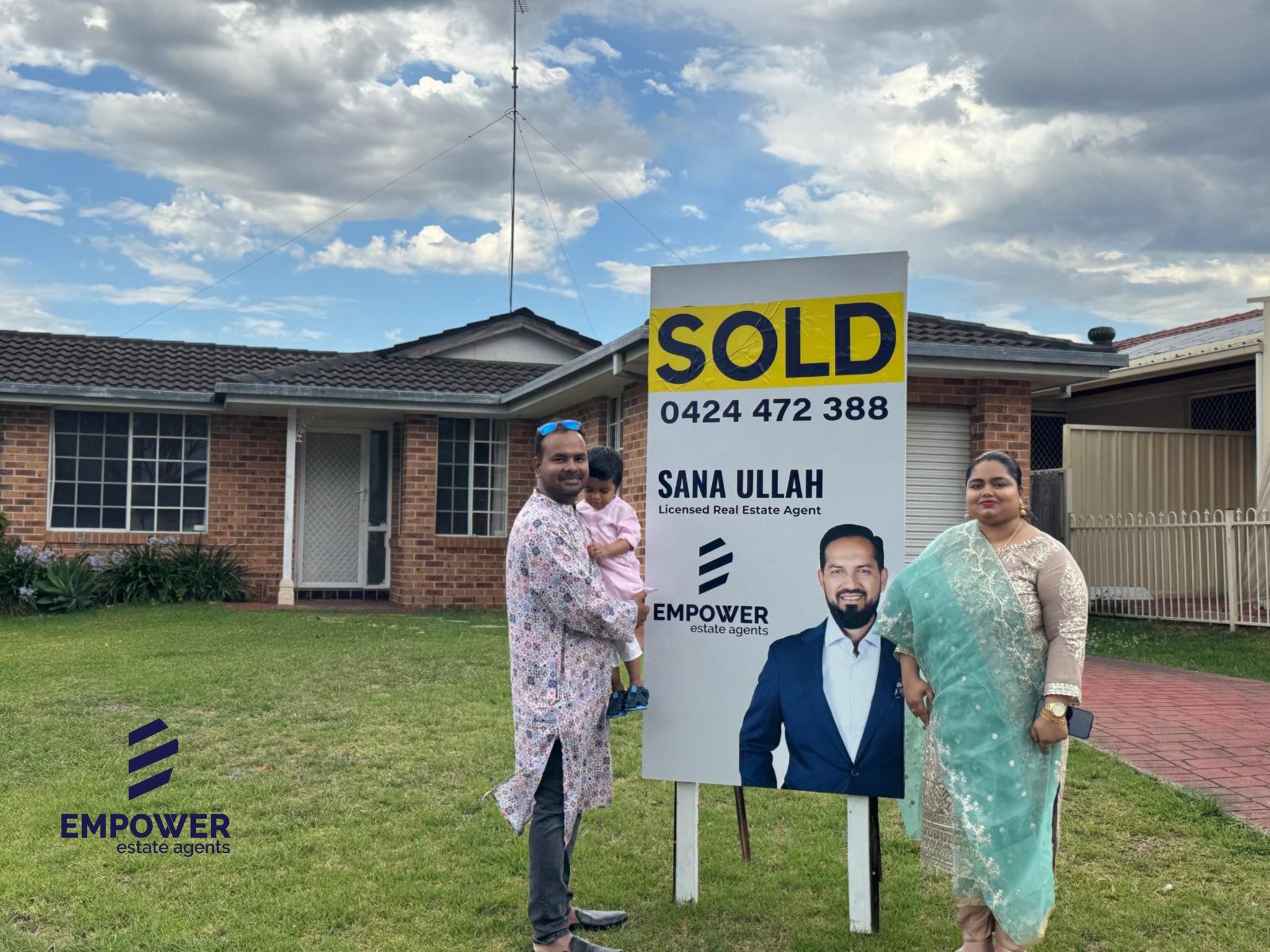 Happy buyers with Empower Estate Agents